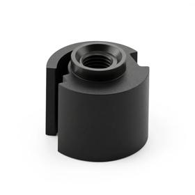 Essentra Sheet Edge Insert #6-32 1.27 mm 2.41 mm Nylon 6/6 Black [SEI-1]; 10320686