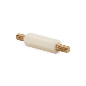 Essentra Male To Male Standoff Hexagonal M3 15.0 mm Nylon 6;Brass [HSM3-6.4-15-3]; 10010662