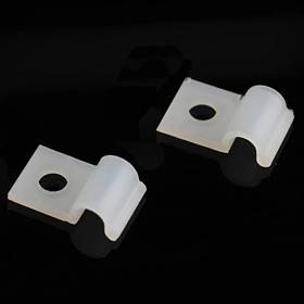 Essentra Cable Clamp - Half U, Screw Mount Nylon 6/6 Natural [HURCS-2-01]; 10157862