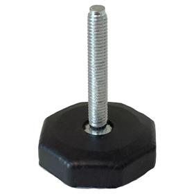 Essentra Adjustable Feet Octagonal 36.0 mm M6 38.0 mm Rubber [499440]; 10291603