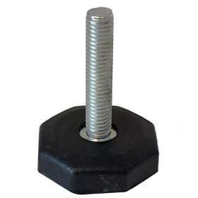 Essentra Adjustable Feet Octagonal 36.0 mm M8 18.0 mm Rubber [499442]; 10291627