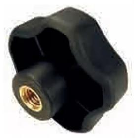 Essentra Soft Touch Handwheel M6 Black [491329]; 10271421