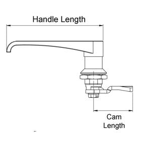 Essentra Quarter Turn L-Handle 62.0 mm [0111102001E]; 20048044