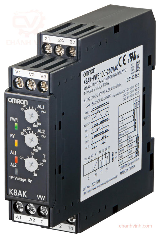 Omron Industrial Automation K8AKVW3100240VAC