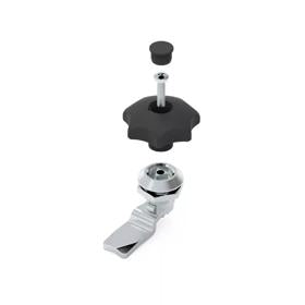 Essentra Quarter Turn Lock 56.0 mm 14.5 mm Zinc Alloy [9600111113938E]; 20079765