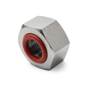 Essentra Integral Seal Hex Nut M5 8.0 316 Stainless Steel [20207571]; 20207571