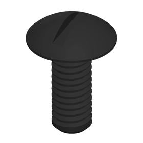 Essentra Screw Slotted Drive M5 30.0 mm Nylon Black [0170350001VR]; 10054543