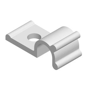 Essentra Cable Clamp - Half U, Screw Mount Nylon 6/6 Natural [HURCS-3-01]; 10157879