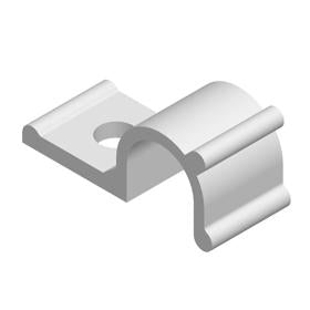Essentra Cable Clamp - Half U, Screw Mount Nylon 6/6 Natural [HURCS-4-01]; 10157886