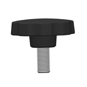 Essentra Handwheel 40.0 mm M8 30.0 mm PA Black [105083069901]; 10333198