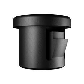 Essentra Snap Fit Bushing 6.4 mm 3.2 mm 1.6 mm Nylon 6 Black [22MP02502]; 10362662