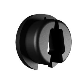 Essentra Snap Fit Bushing Nylon 6/6 Black [04MP0250ATB]; 10179611