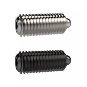 Essentra Spring Plunger M16 7.5 40.0 Black Steel [20254445]; 20254445
