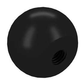 Essentra Ball Knob 20.0 mm M5 Bakelite PA6 GF Black [107052069916]; 10333341
