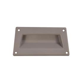 Essentra Recessed Handle ABS Grey [57428]; 20338435