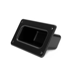 Essentra Recessed Handle 131.0 mm 58.0 mm ABS Black [47420]; 20338428