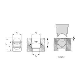 Essentra Expansion Sealing Plug 0.0937" 0.098" 303 Stainless Steel [20207939]; 20207939