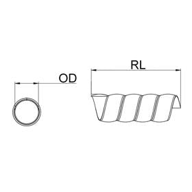 Essentra Spiral Wrap 32.0 mm 23.0 mm 3.0 mm PP Black [1287109]; 10203804