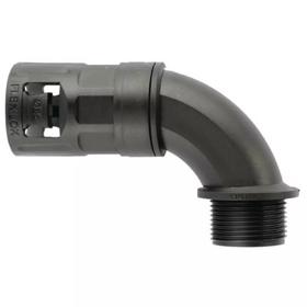 Essentra Cable Conduit 90° Elbow M21 Black PA [494617]; 10276884