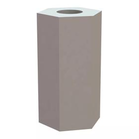 Essentra Spacer Hexagonal 6.4 mm #6 12.7 mm [35HSP008]; 10372210