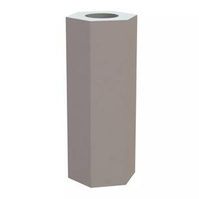 Essentra Spacer Hexagonal 6.4 mm #8 17.1 mm [35HSP041]; 10372432