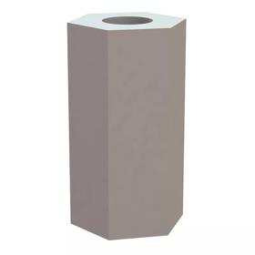 Essentra Spacer Hexagonal 4.8 mm #4 9.5 mm [35HSP102]; 10372463