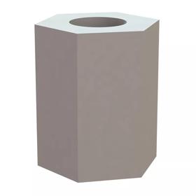 Essentra Spacer Hexagonal 9.5 mm 1/4 12.7 mm [35HSP400]; 10372685