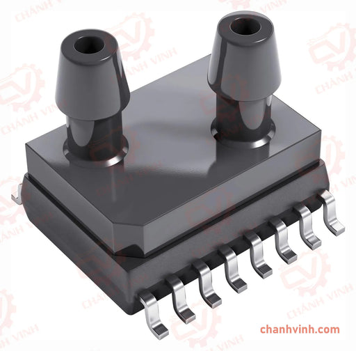 TE Connectivity Gauge Pressure Sensor, 300Pa Operating Max, PCB Mount, 16-Pin, 7kPa Overload Max, SOIC
