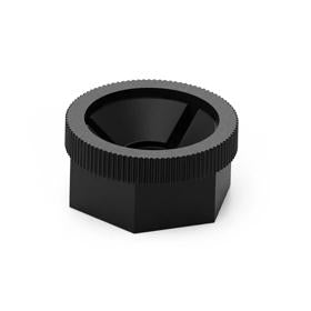 Essentra Quick Fit Nut M3 7.0 mm Nylon 6/6 Black [1442504]; 10215289
