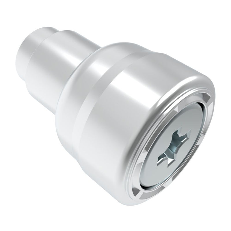 SOUTHCO Captive Screw, 4-40 Thread, Flare-in, Phillips Recess, Smooth Bright Knob [47-10-127-11]