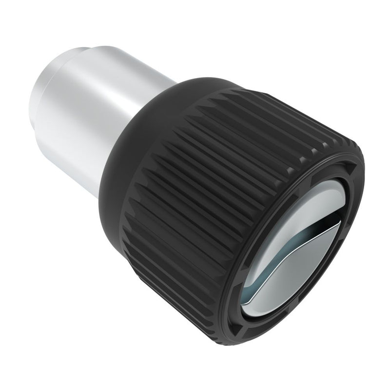 SOUTHCO Captive Screw, M3.5 X 0.6, Flare-in, Slotted Recess, Knurled Black Knob [47-81-206-50]