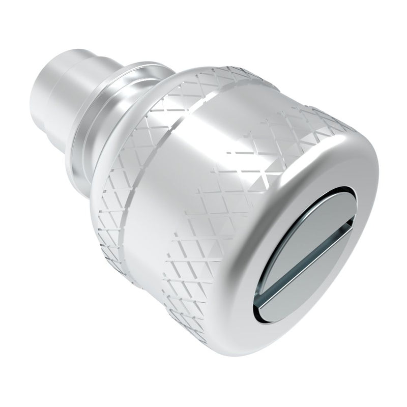 SOUTHCO Captive Screw, M4 X 0.7, Floating, Slotted Recess, Knurled Bright Knob [47-82-310-22]