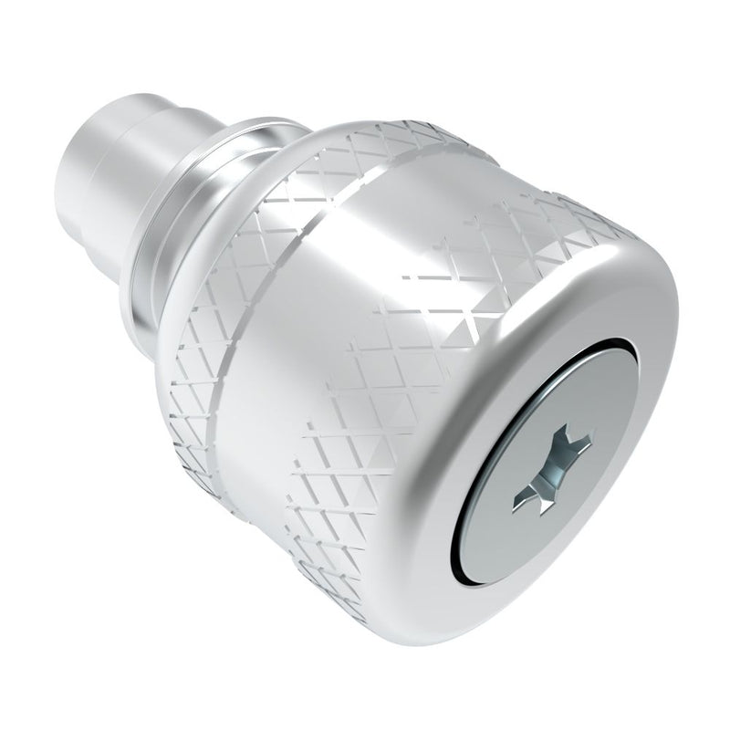 SOUTHCO Captive Screw, 8-32 Thread, Floating, Phillips Recess, Knurled Bright Knob [47-12-330-22]