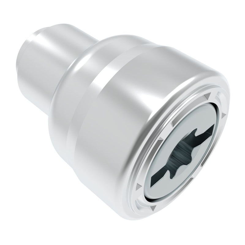 SOUTHCO Captive Screw, 8-32 Thread, Flare-in, TORX®/Slot Combination, Smooth Bright Knob [47-11-364-11]