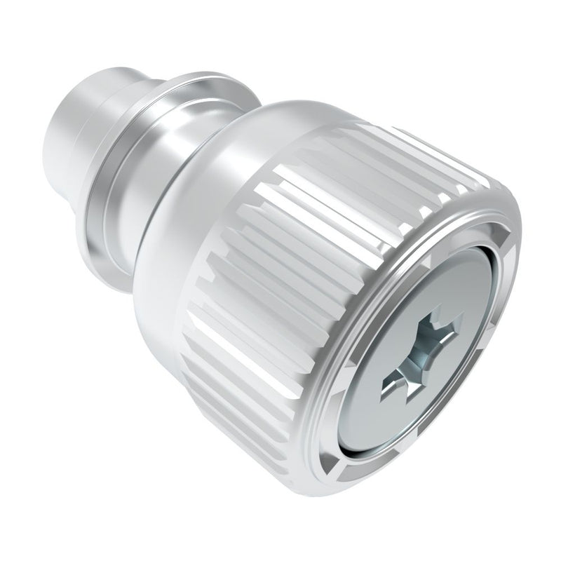 SOUTHCO Captive Screw, 4-40 Thread, Floating, Phillips Recess, Knurled Bright Knob [47-11-131-14]