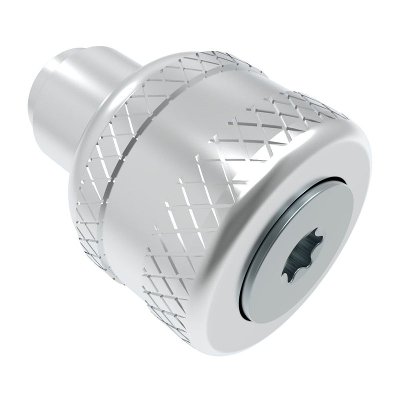 SOUTHCO Captive Screw, M4 X 0.7, Flare-in, TORX®, Knurled Bright Knob [47-81-342-22]