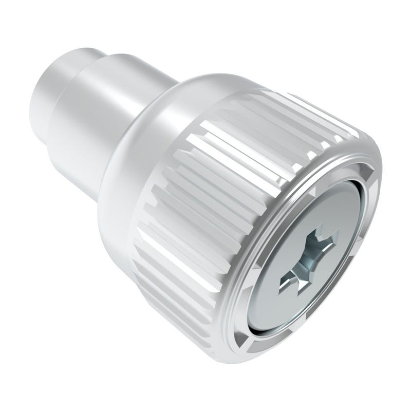 SOUTHCO Captive Screw, 4-40 Thread, Flare-in, Phillips Recess, Knurled Bright Knob [47-10-122-10]