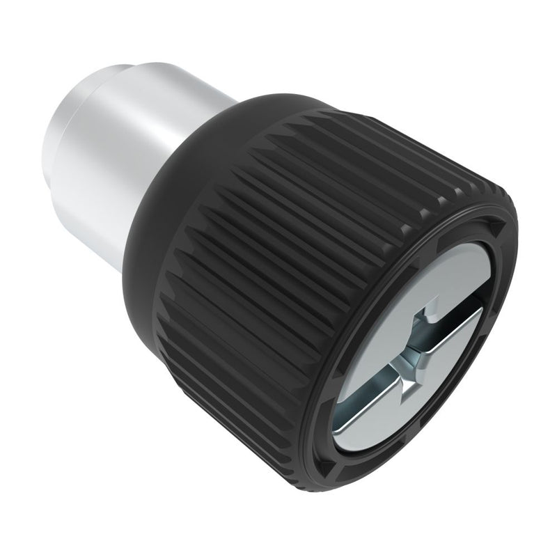 SOUTHCO Captive Screw, M3 X 0.5, Flare-in, Phillips/Slot Combination, Knurled Black Knob [47-80-181-54]