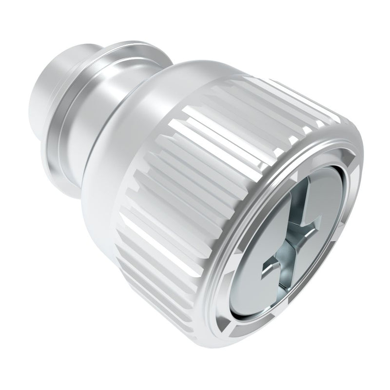 SOUTHCO Captive Screw, M6 X 1.0, Floating, Phillips/Slot Combination, Knurled Bright Knob [47-80-690-10]
