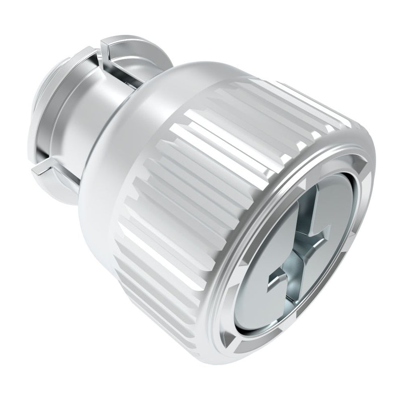 SOUTHCO Captive Screw, M4 X 0.7, Snap-In, Phillips/Slot Combination, Knurled Bright Knob [47-91-392-10]