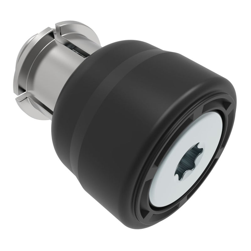 SOUTHCO Captive Screw, M3.5 X 0.6, Snap-In, TORX®, Smooth Black Knob [47-90-250-55]