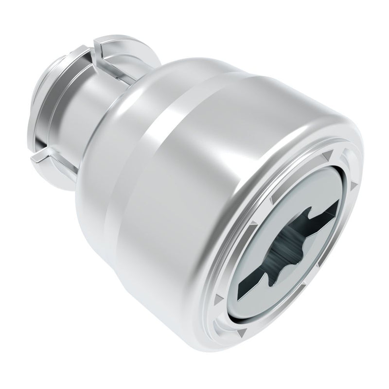 SOUTHCO Captive Screw, 8-32 Thread, Snap-In, TORX®/Slot Combination, Smooth Bright Knob [47-60-372-11]
