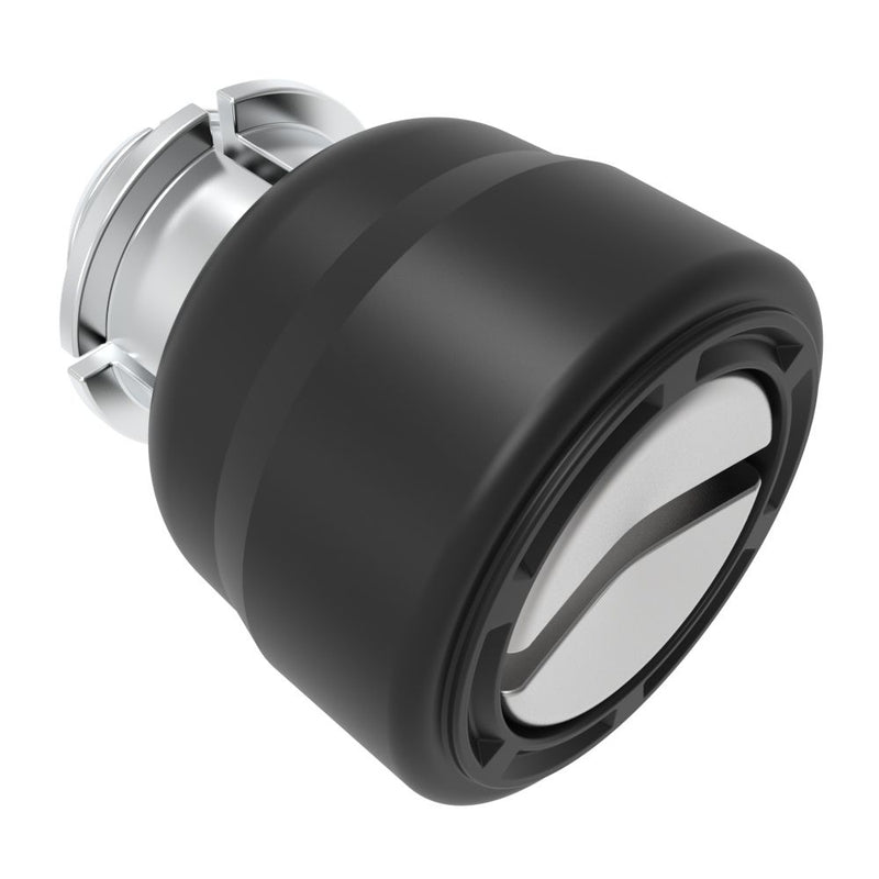 SOUTHCO Captive Screw, 8-32 Thread, Snap-In, Slotted Recess, Smooth Black Knob [47-61-314-55]