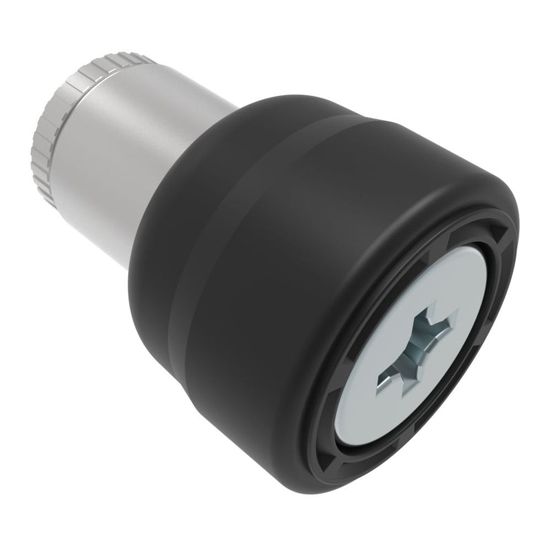 SOUTHCO Captive Screw, 6-32 Thread, P.C. Board, Phillips Recess, Smooth Black Knob [47-65-221-71]