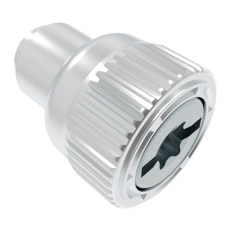 SOUTHCO Captive Screw, 8-32 Thread, Flare-in, TORX®/Slot Combination, Knurled Bright Knob [47-11-364-10]