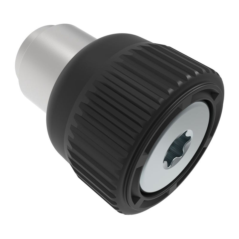 SOUTHCO Captive Screw, M4 X 0.7, Flare-in, TORX®, Knurled Black Knob [47-80-348-50]
