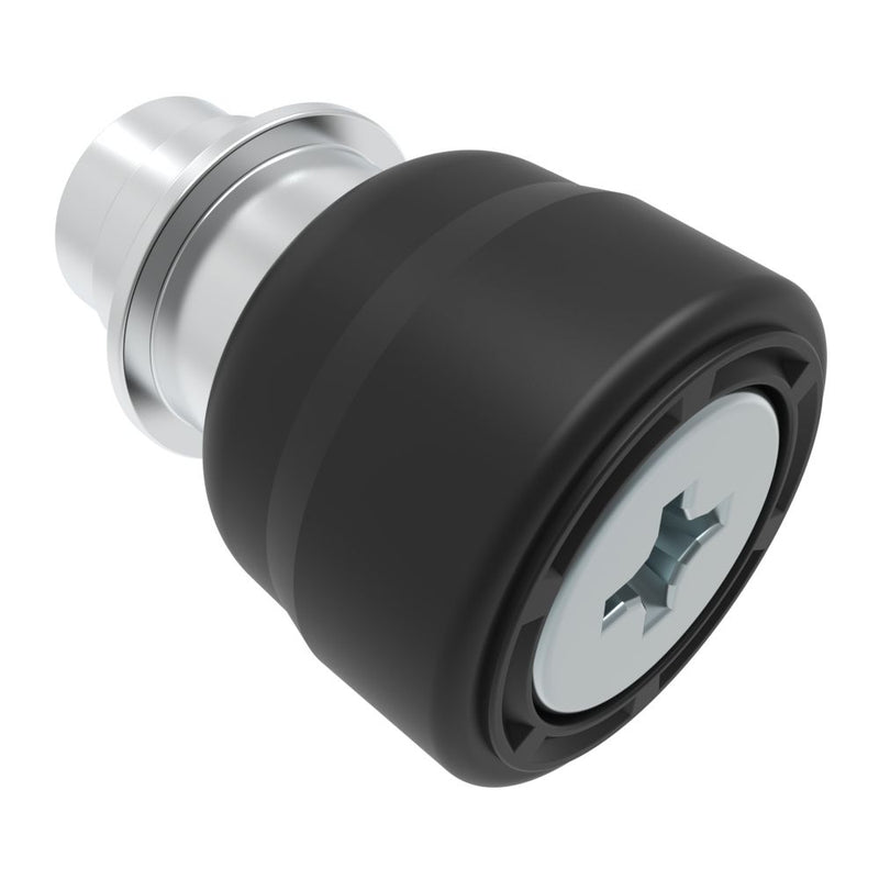 SOUTHCO Captive Screw, M5 X 0.8, Floating, Phillips Recess, Smooth Black Knob [47-81-532-51]