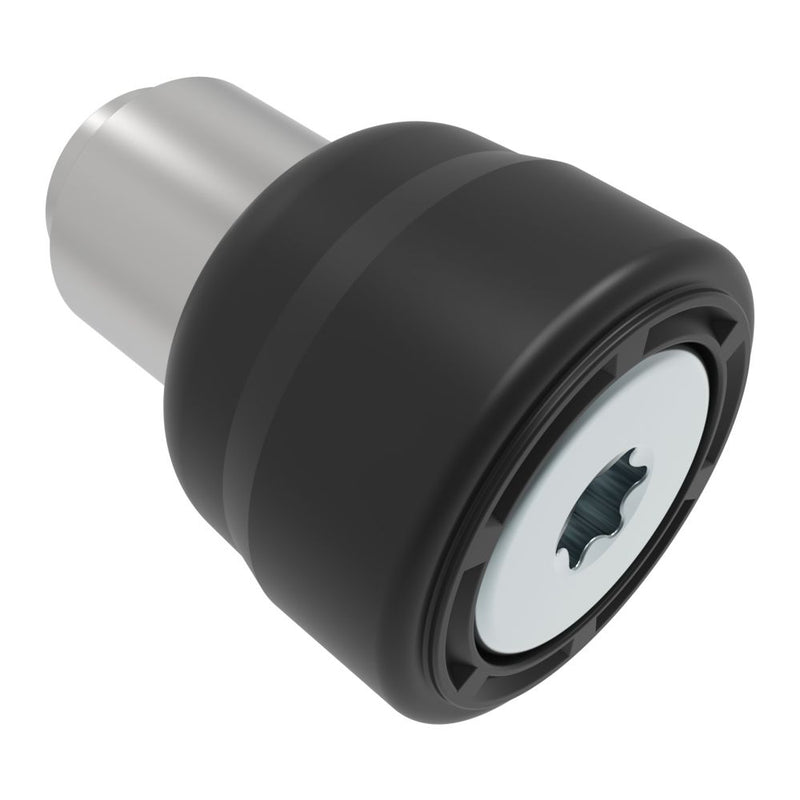 SOUTHCO Captive Screw, M5 X 0.8, Flare-in, TORX®, Smooth Black Knob [47-83-542-51]