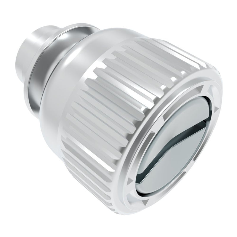 SOUTHCO Captive Screw, 1/4-20 Thread, Floating, Slotted Recess, Knurled Bright Knob [47-12-611-14]