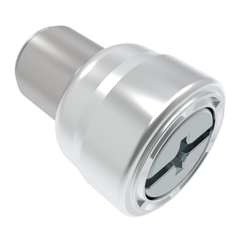 SOUTHCO Captive Screw, M3 X 0.5, Press-in, Phillips/Slot Combination, Smooth Bright Knob [47-90-181-25]